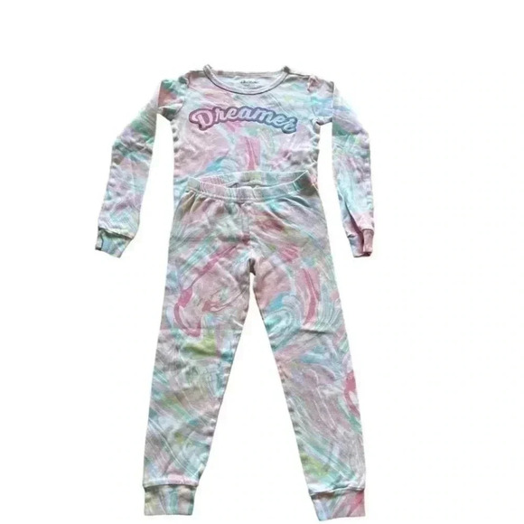 The Children’s’ Place Girl Toddler Cotton Tie Dye Pink Pajama Sets SZ 5T # 1195 - Picture 6 of 14